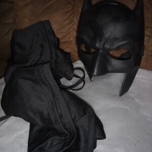 Adult Black Superhero Costume with Mask